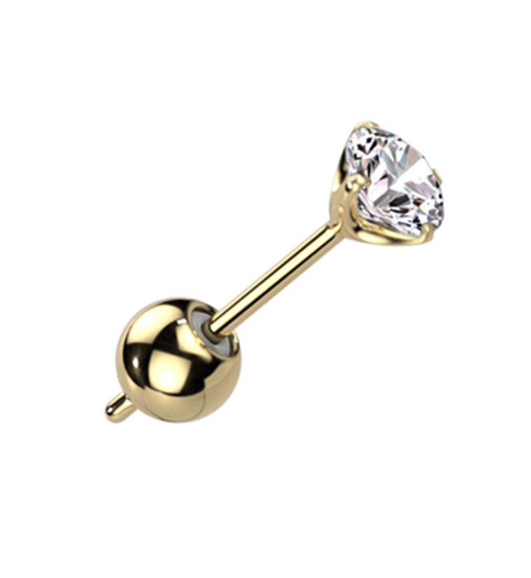 Gold PVD Titanium Earring Ball Backs