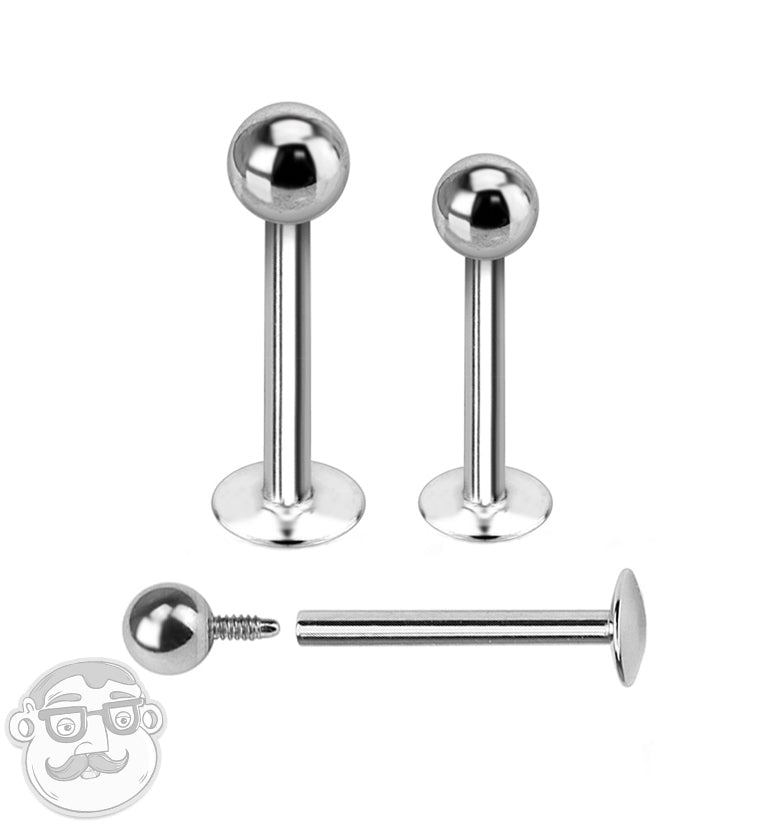 Internally Threaded Stainless Steel Labret Stud