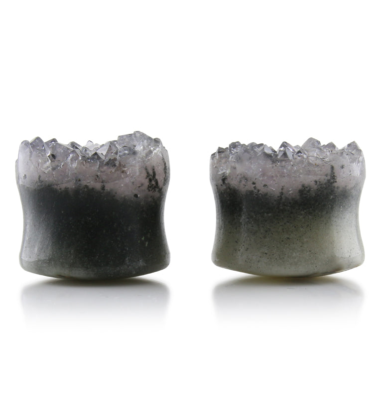 Raw Amethyst Plugs 11/16" (18mm) Version 2