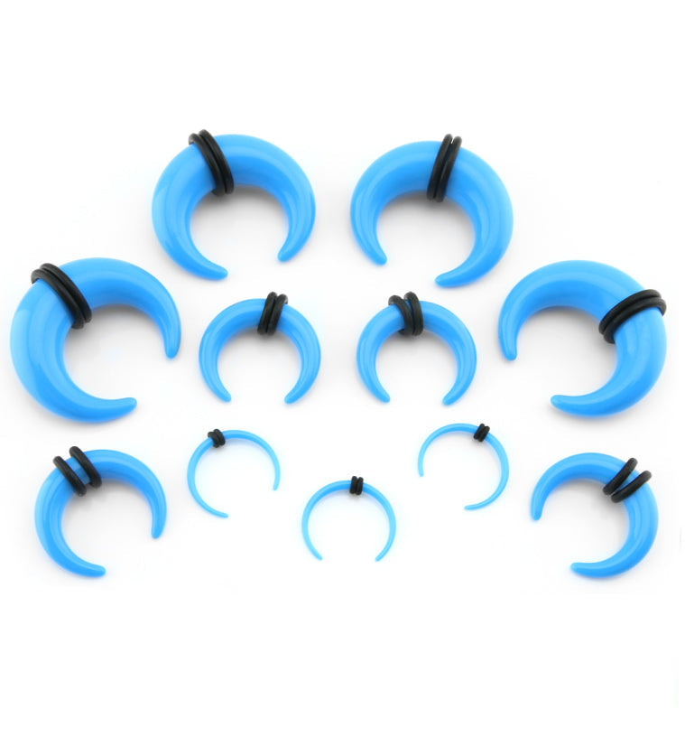Acrylic Blue Pincher Plugs