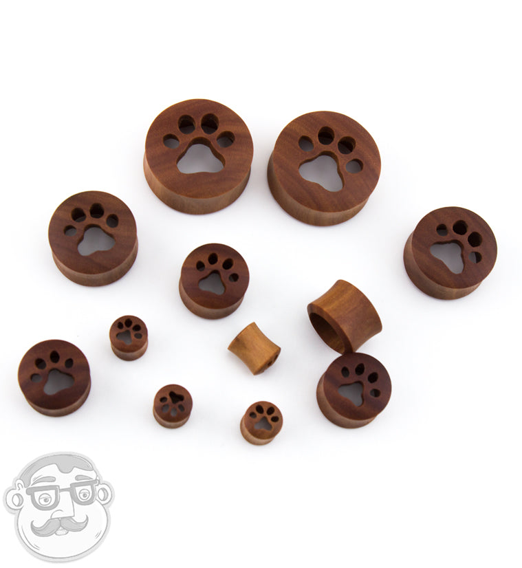 Paw Print Saba Wood Tunnels