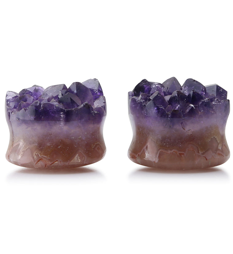 Raw Amethyst Plugs 15/16" (24mm) Version 4