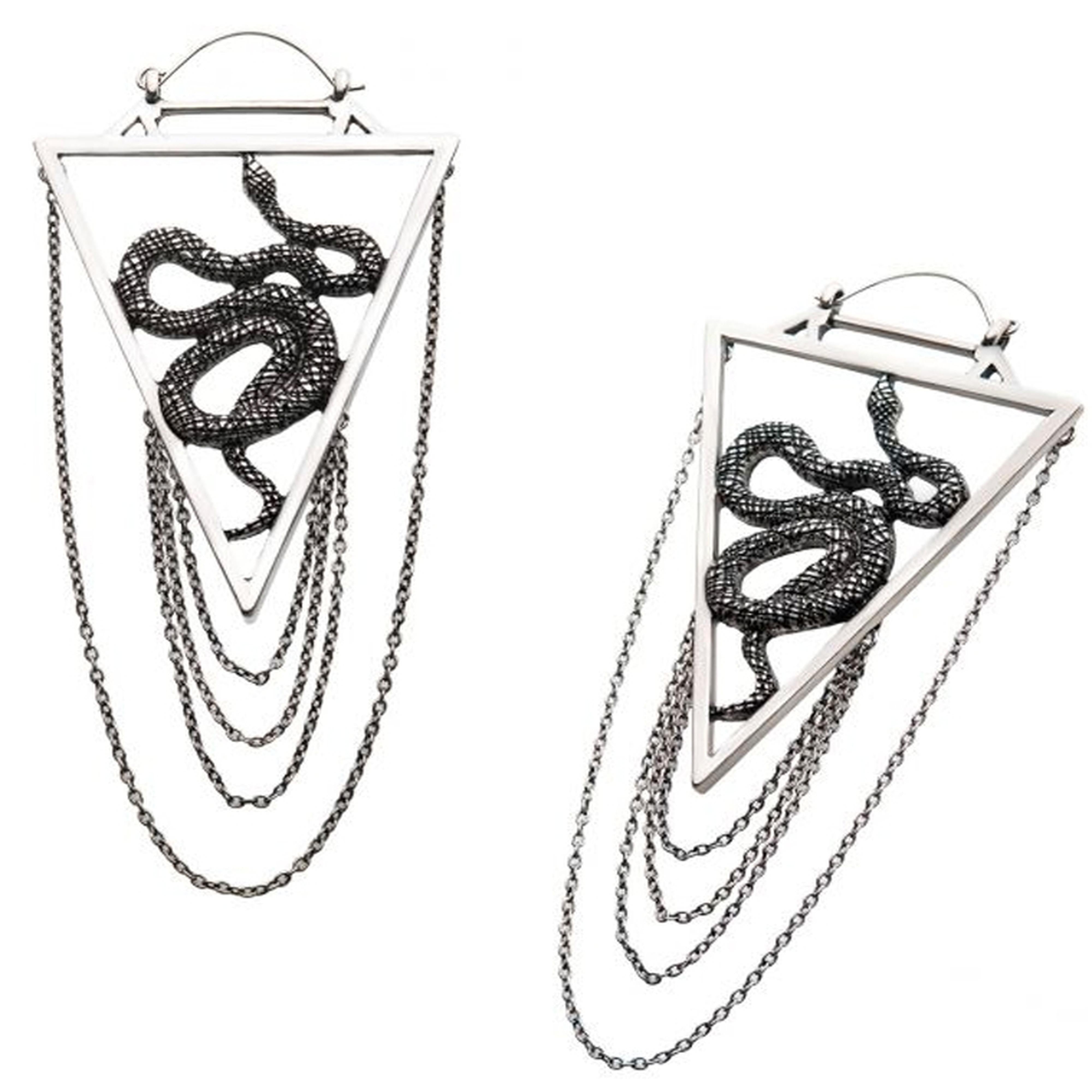 20G Snake Amour Plug Hoops