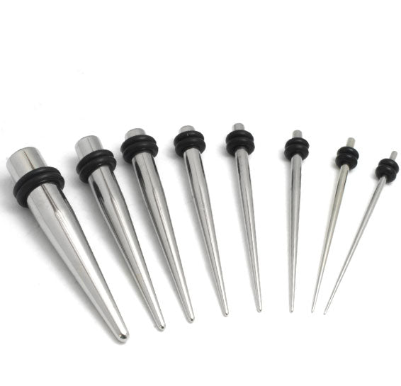 (14G - 0G) Stainless Steel 8 Piece Stretching Kit by Urban Body Jewelry