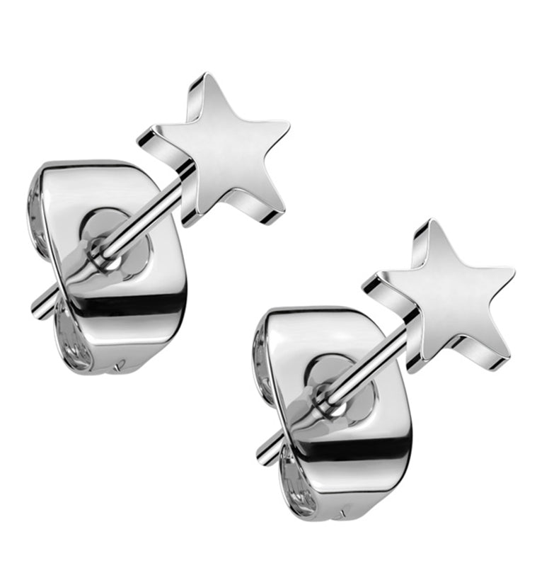 Star Titanium Stud Earrings by Urban Body Jewelry