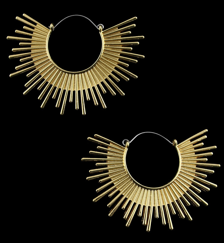 20G Golden Stark Plug Hoops by Urban Body Jewelry