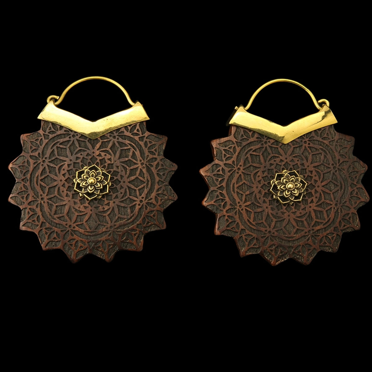 18G Transfix Engraved Wooden Hangers / Earrings