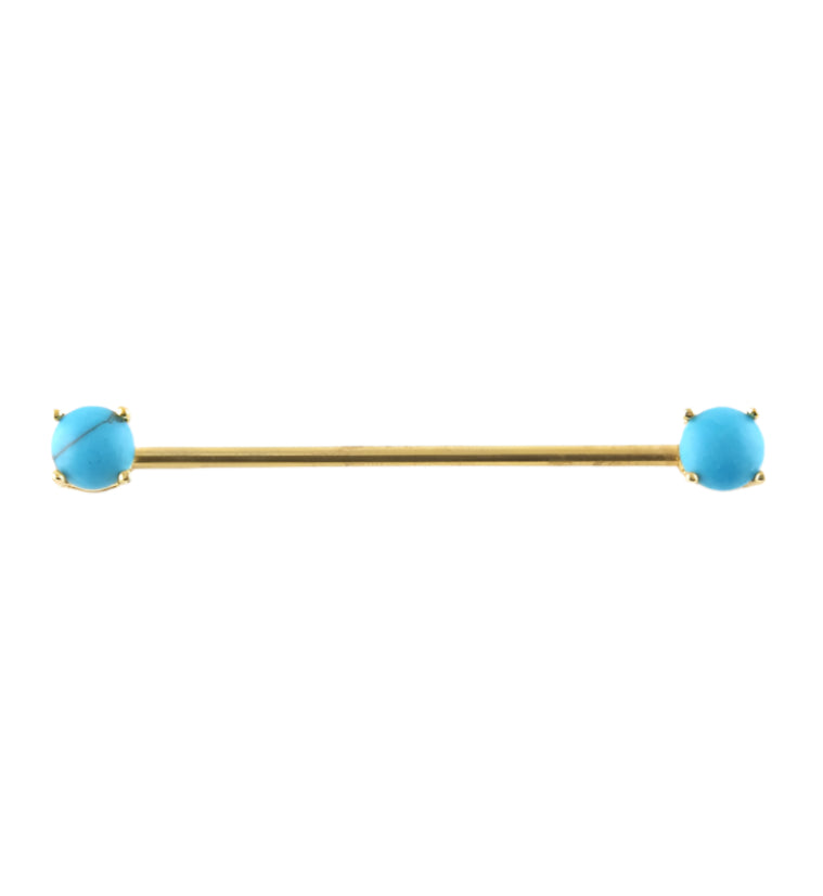 double turquoise howlite stone