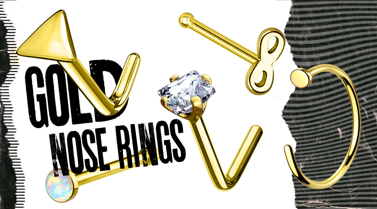Gold Nose Rings
