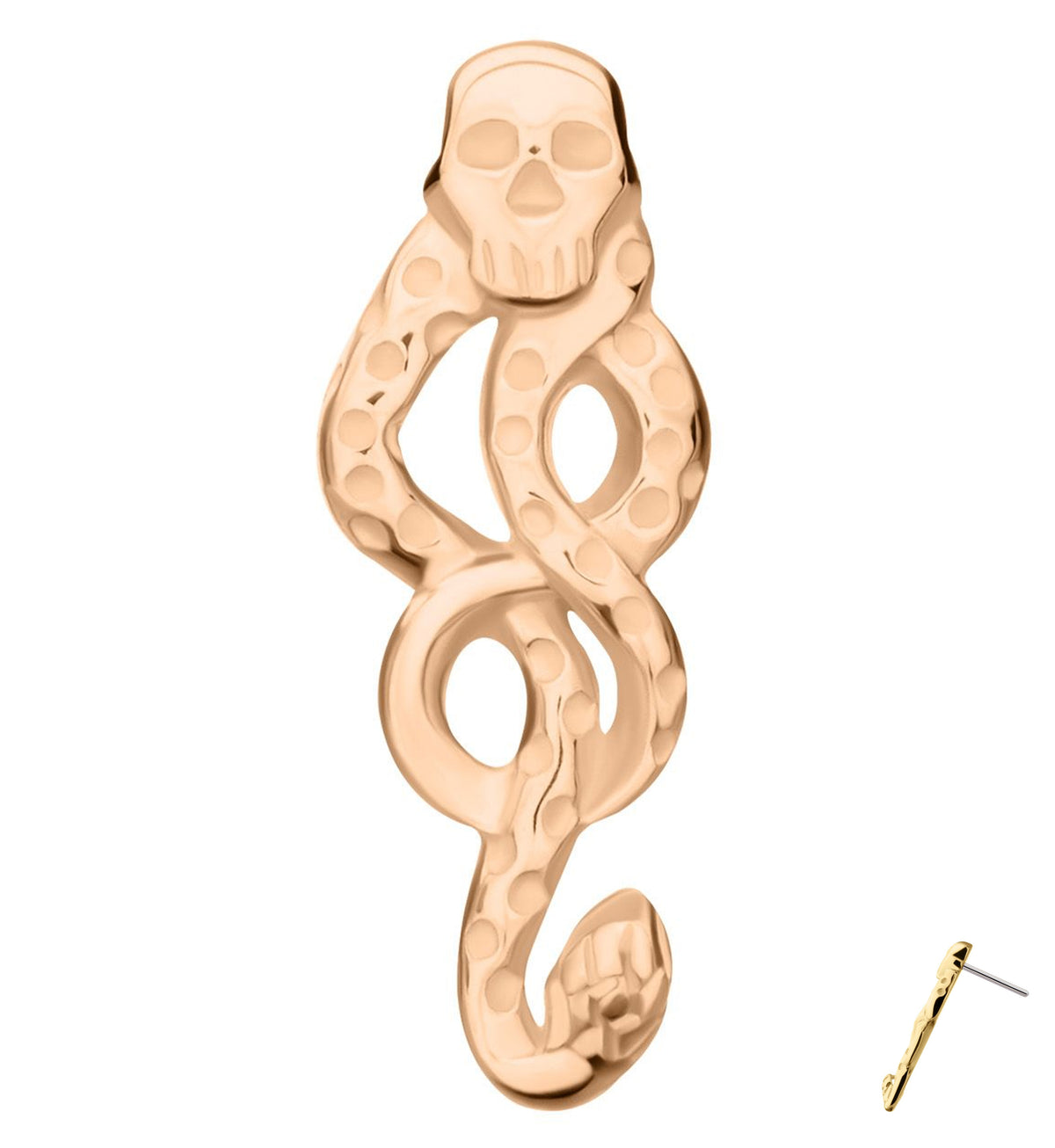 14kt Rose Gold Dark Mark Threadless Top
