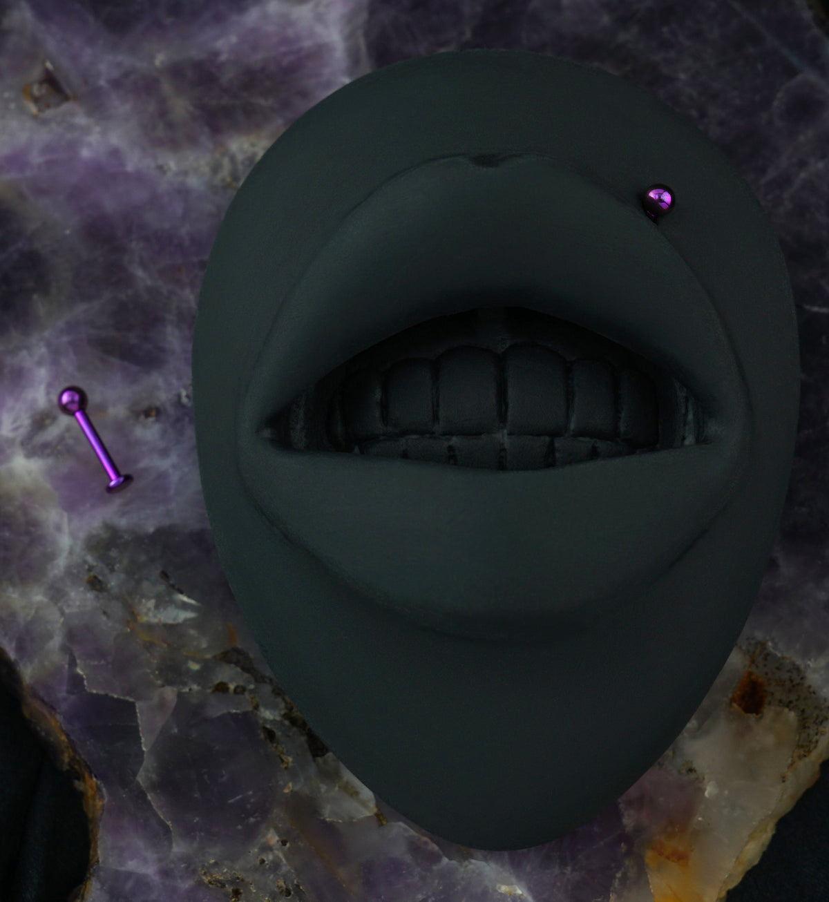 Purple PVD Titanium Labret