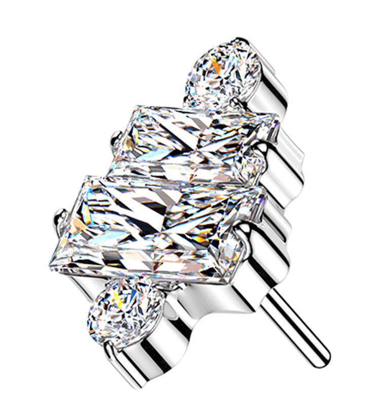 Amplify CZ Titanium Threadless Top