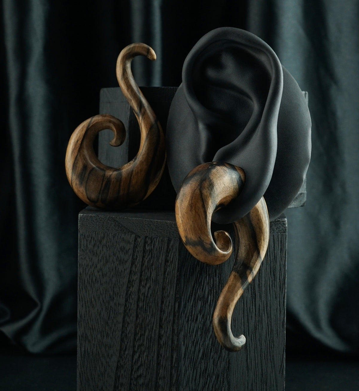 Areng Wood Tail Spirals
