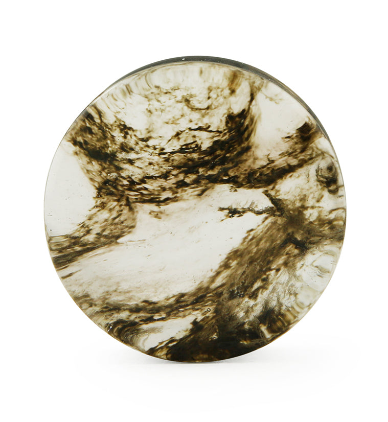 Black Hazy Glass Plugs