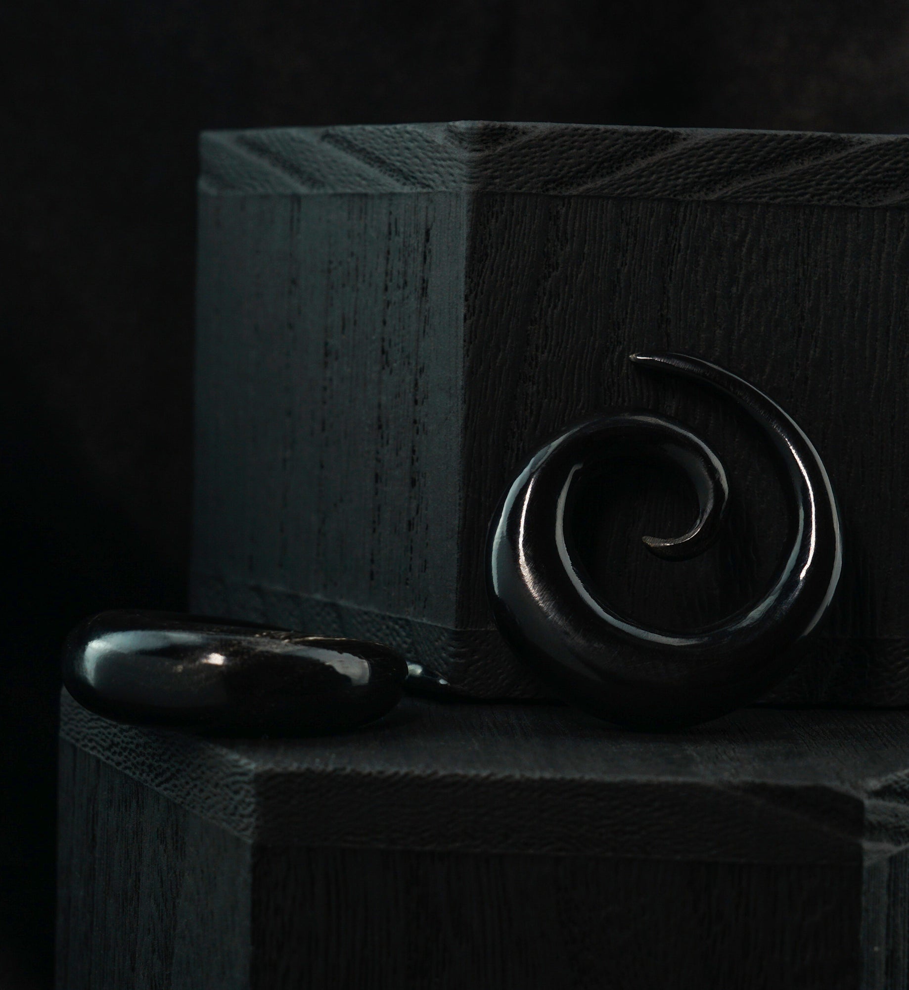 Black Horn Spirals