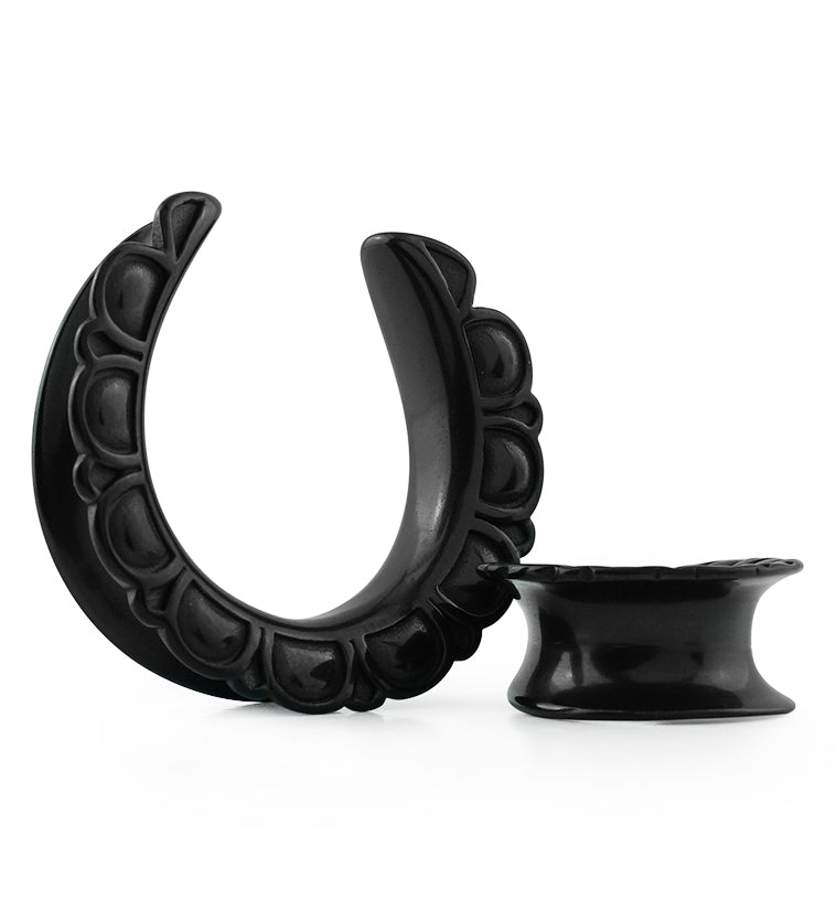 Black PVD Petal Saddles