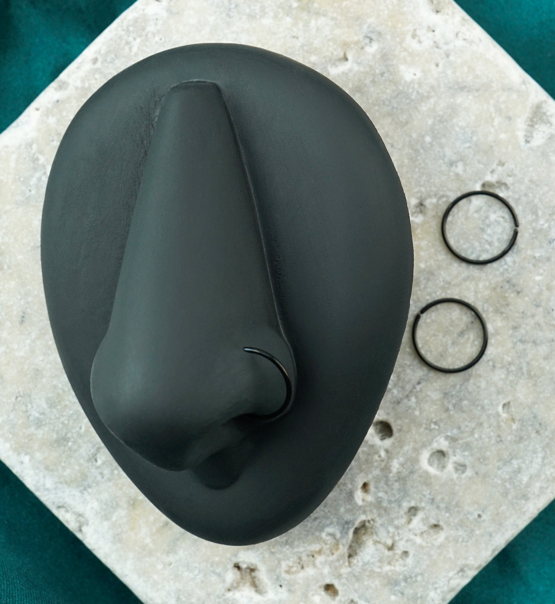 Black PVD Seamless Stainless Steel Hoop Ring