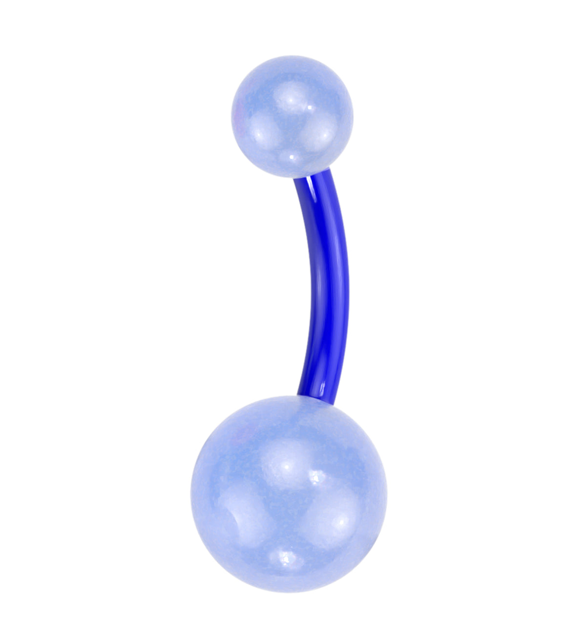 Blue Bioflex Belly Button Ring