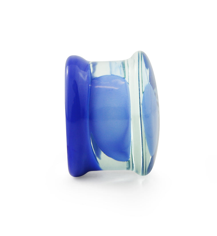 Blue Jellyfish Glass Plugs