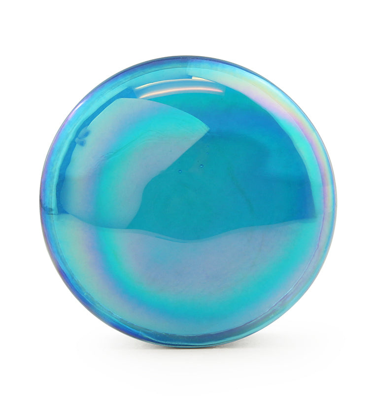 Blue Oil Splash Glass Plugs