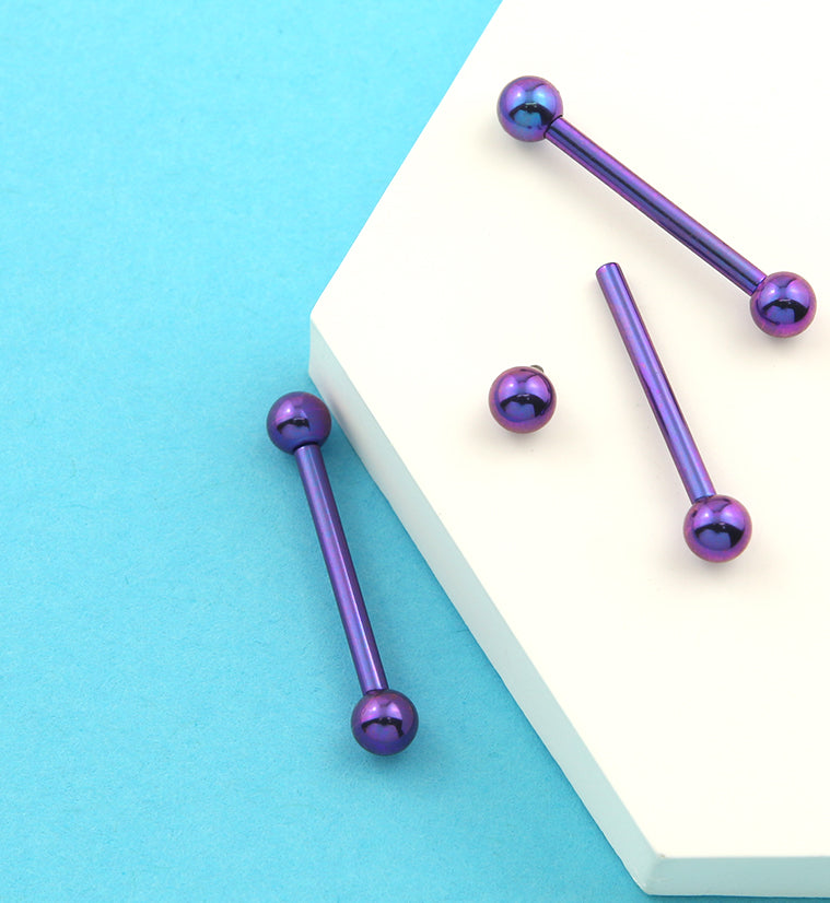 Blurple Titanium Barbell