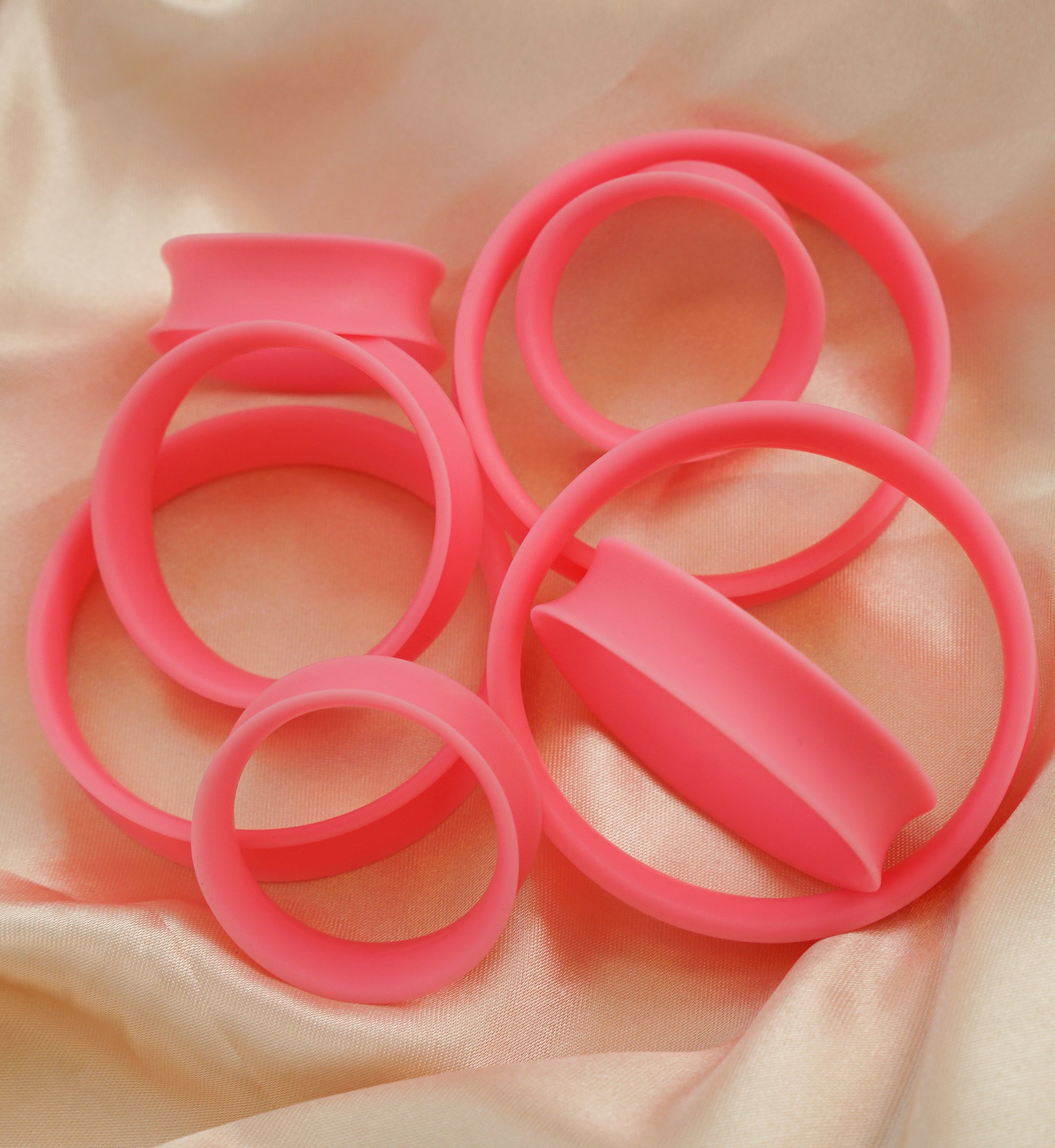 Blue Silicone Ear Skins Tunnels
