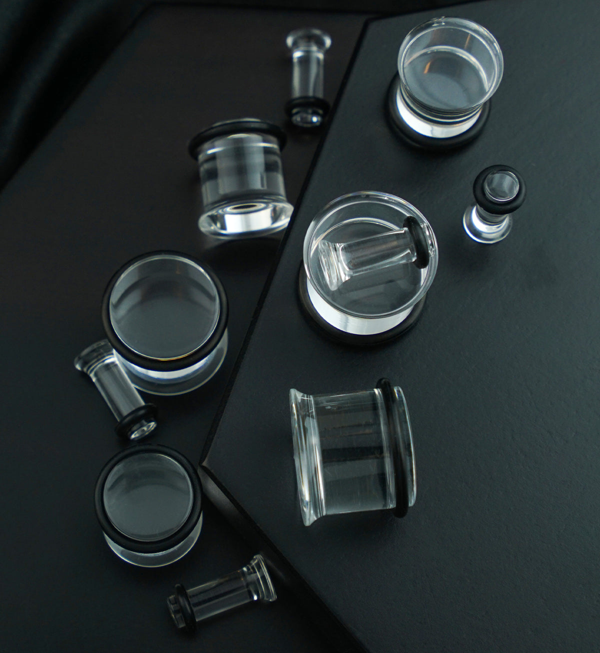 Clear Single Flare Plugs