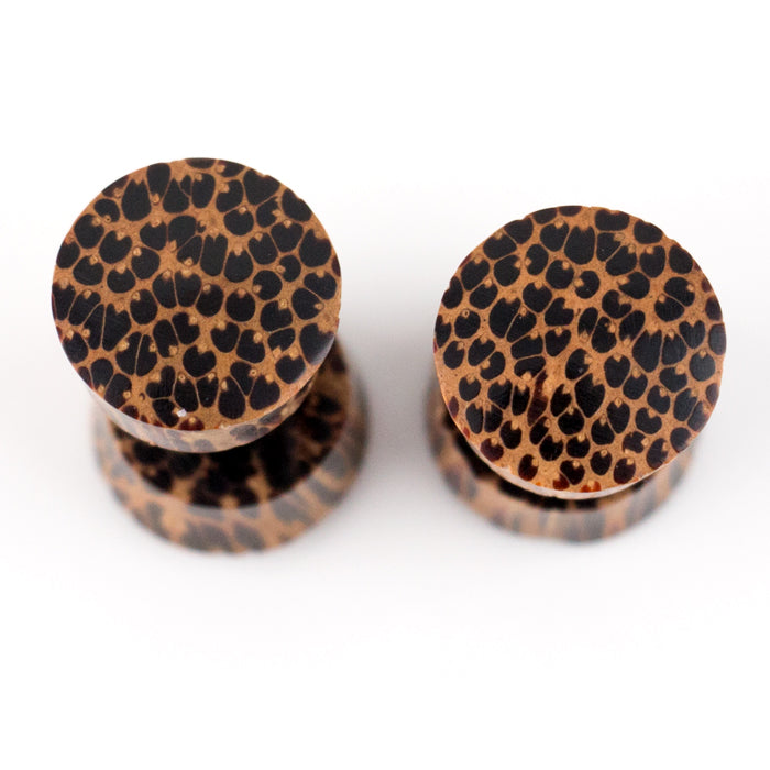 Coconut Wood Fake Gauges Plugs