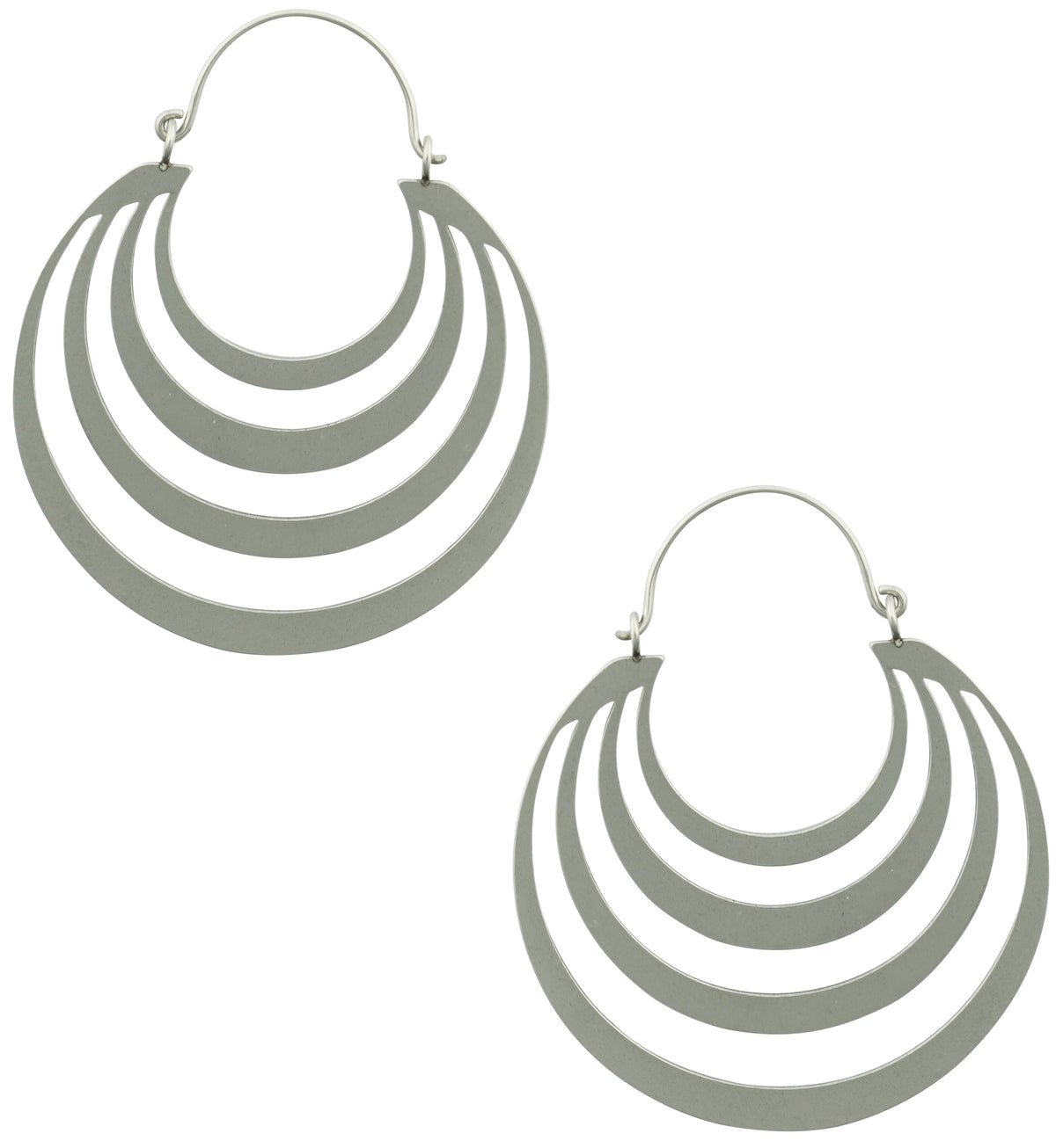 Concentric Stainless Steel Plug Hoops