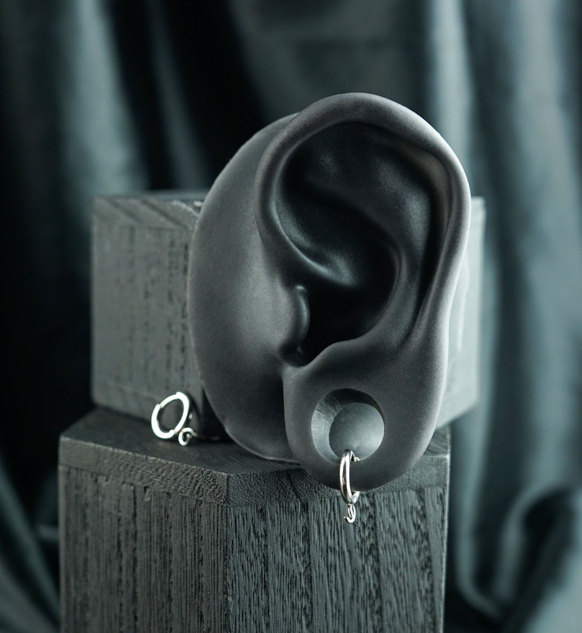 Custom Stainless Steel Hinged Hoop Huggie Earrings