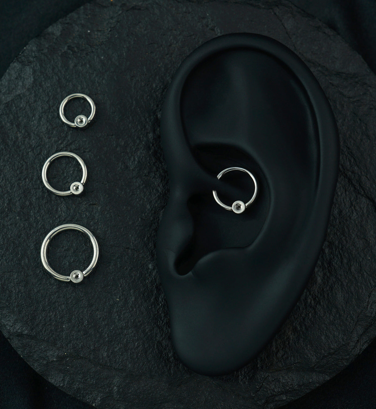 Custom Titanium Captive Bead Ring