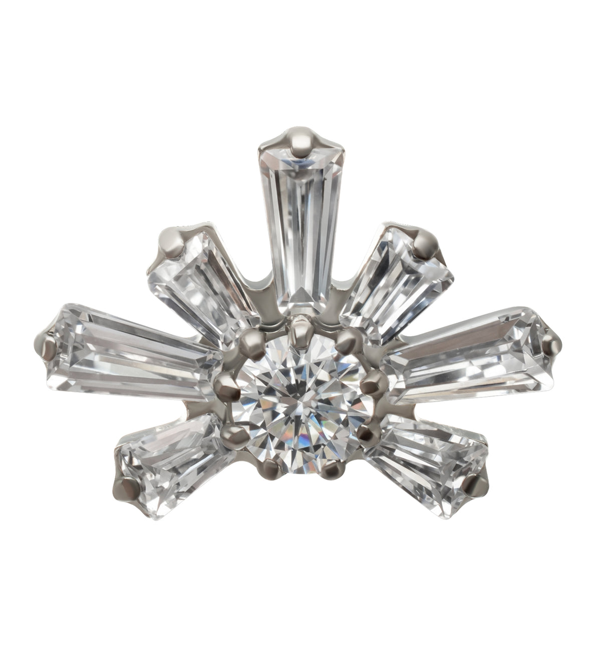 Daybreak CZ Titanium Threadless Top