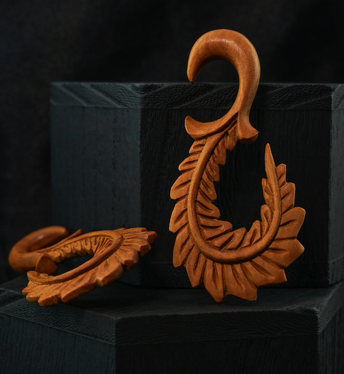 Feathered Saba Wood Hangers