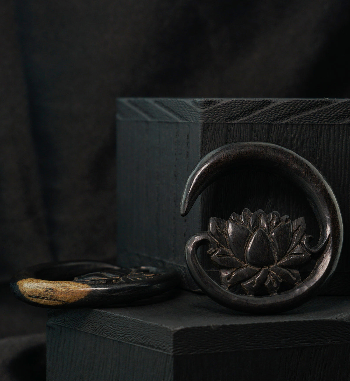 Floating Lotus Areng Wood Hangers