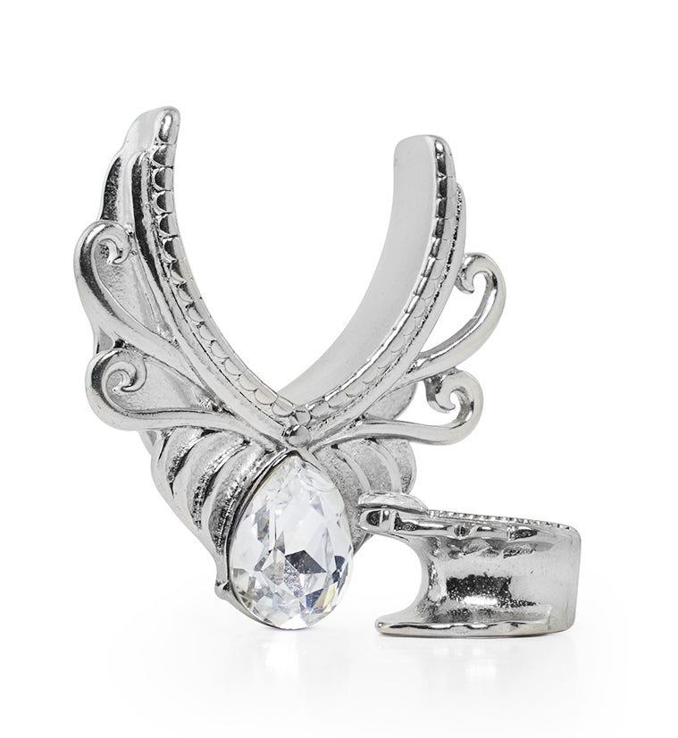 Gild Teardrop CZ Stainless Steel Saddles