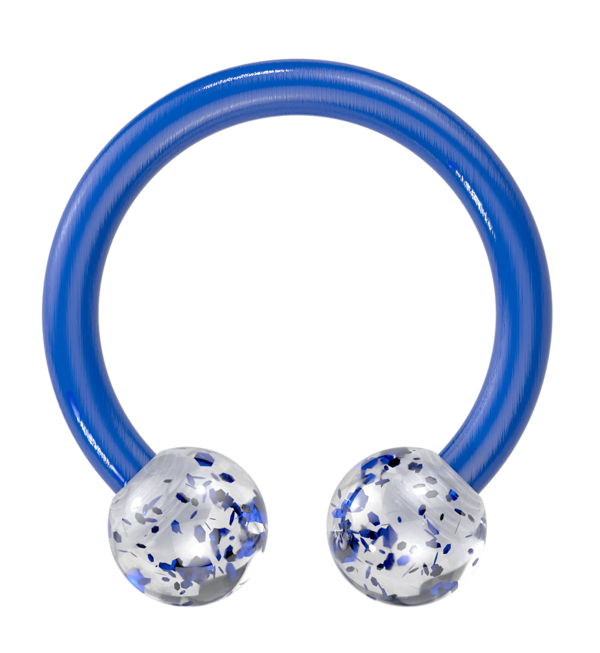 Glitter Blue Bioflex Circular Barbell