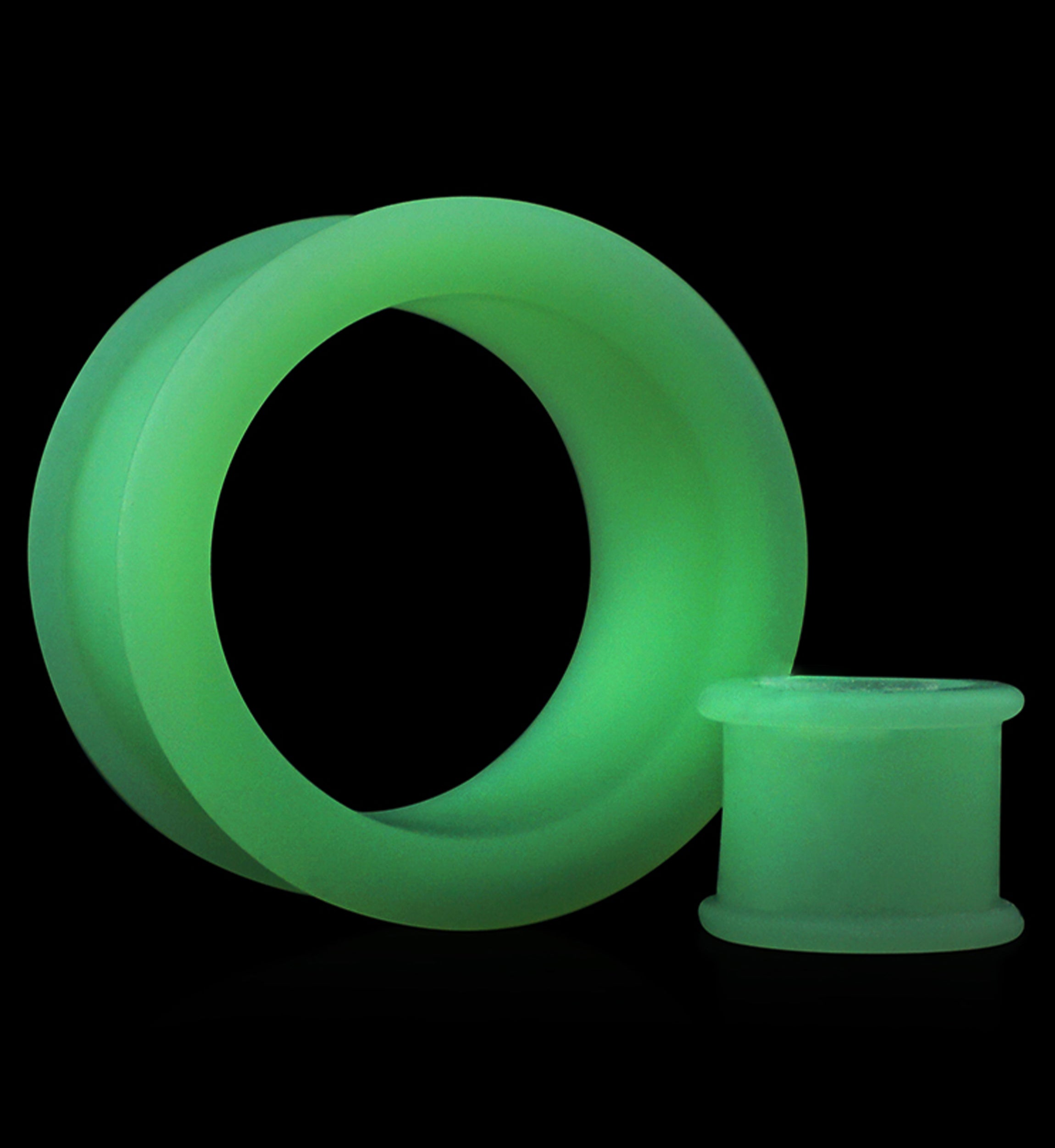 Glow In The Dark Green Silicone Tunnels