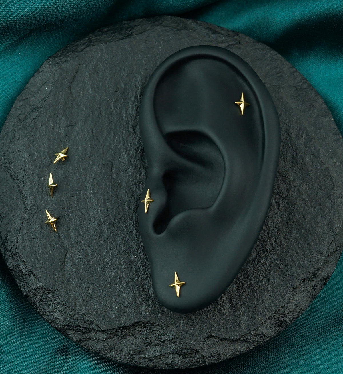 Gold PVD Polaris Titanium Internally Threaded Top