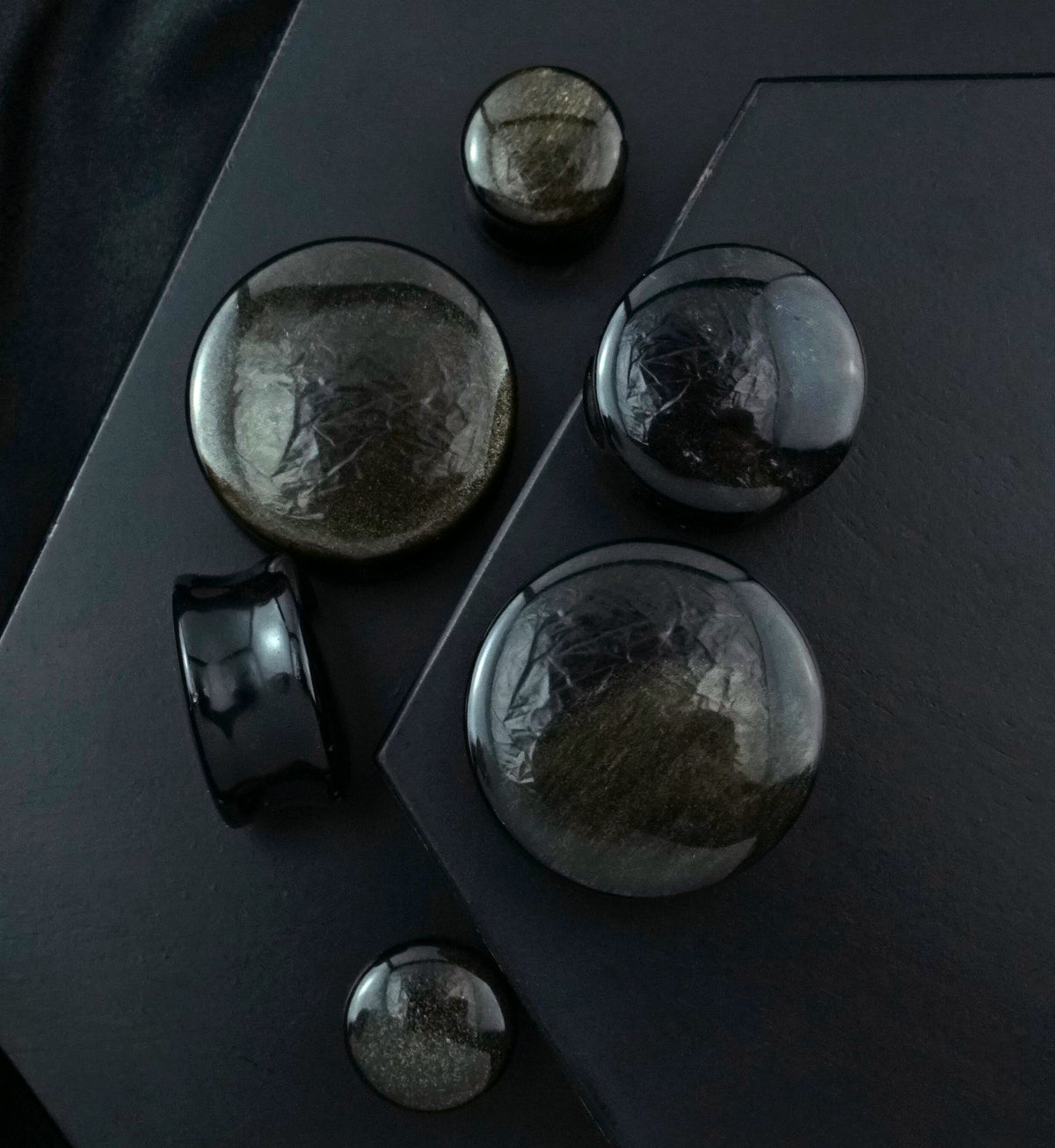 Golden Obsidian Stone Plugs
