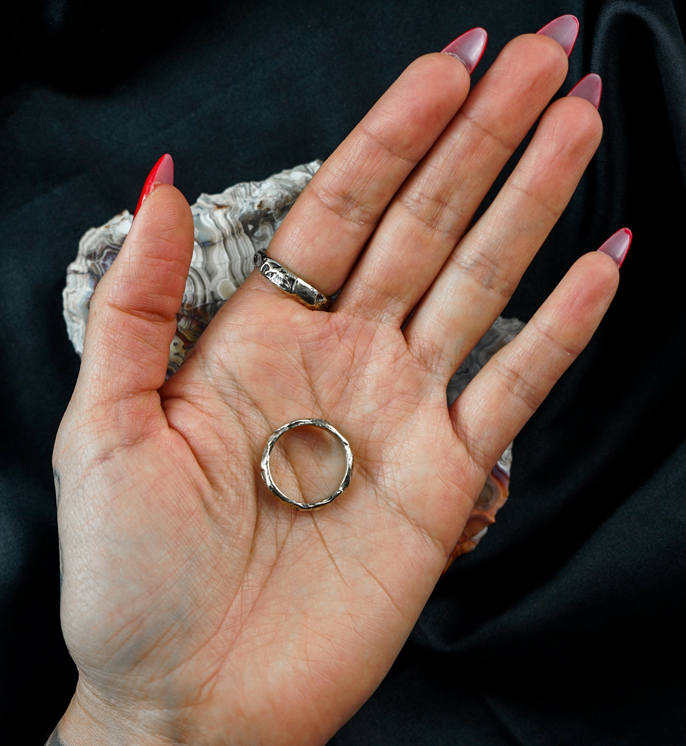 Hammered Brass Ring