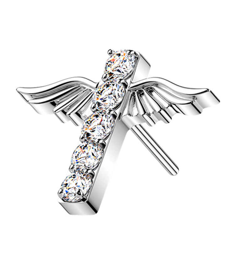 Icarus CZ Titanium Threadless Top