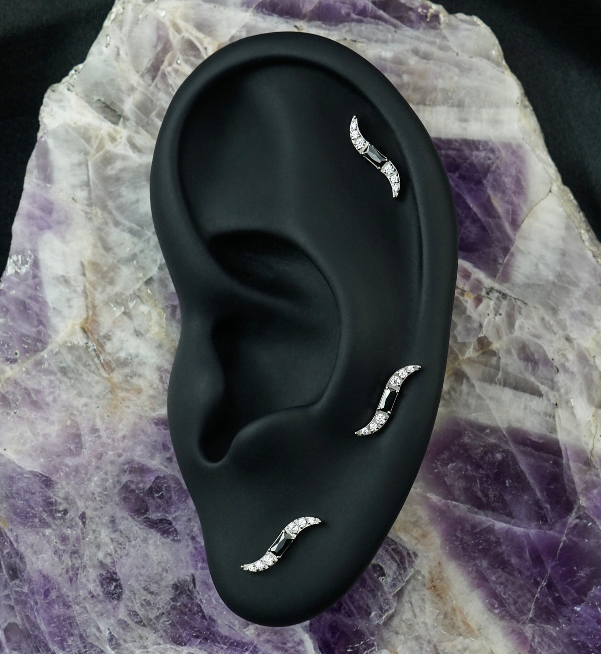 Integral Black CZ Titanium Threadless Top