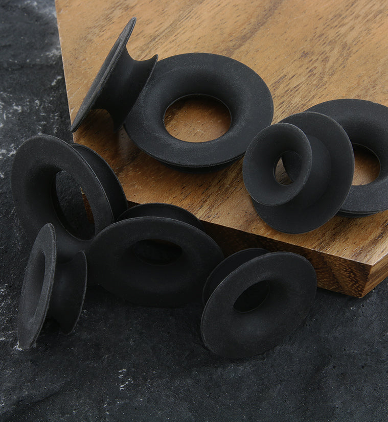 Kaos Black Silicone Mayan Flare Skin Eyelets