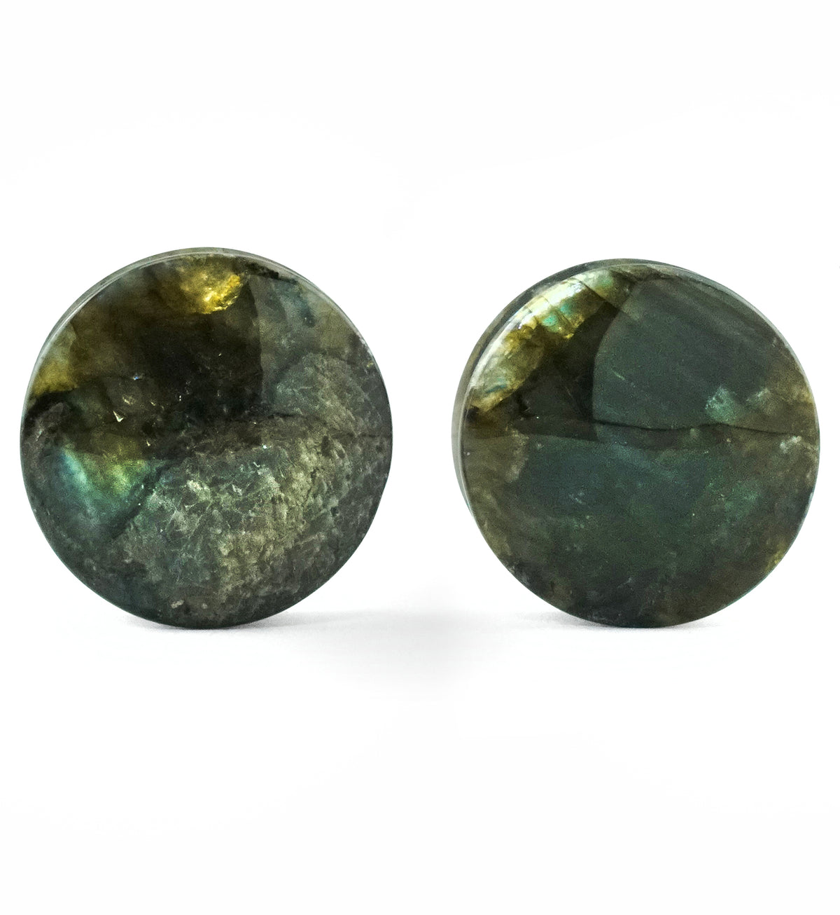 Labradorite Stone Plugs (29mm) Version 1