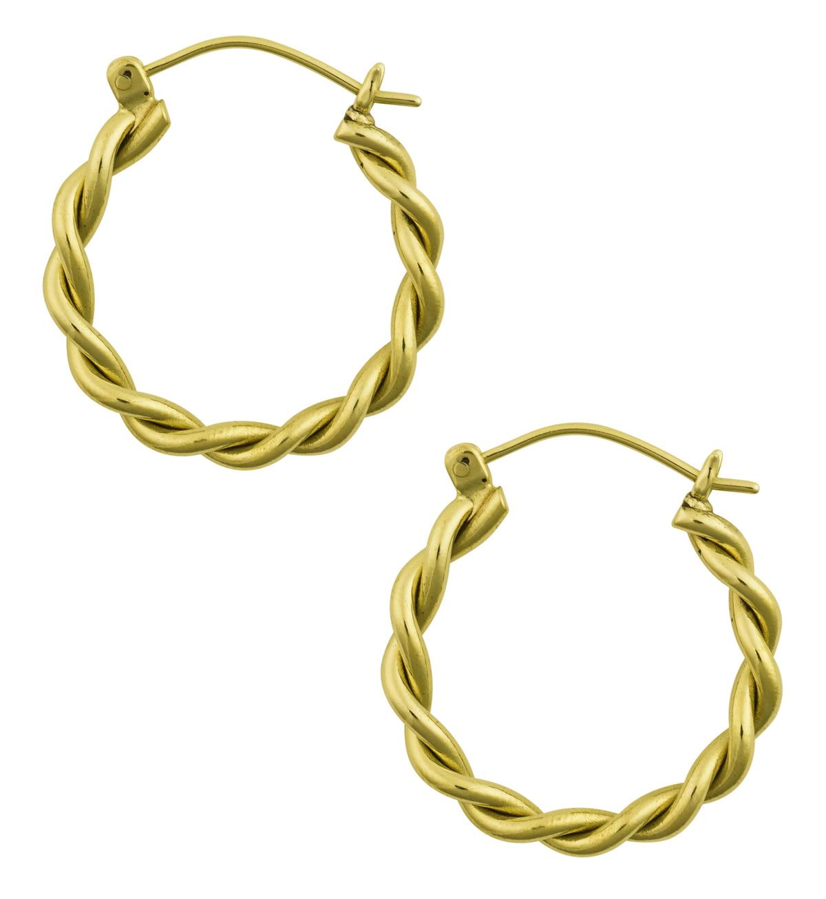 Lasso Brass Plug Hoops by Urban Body Jewelry