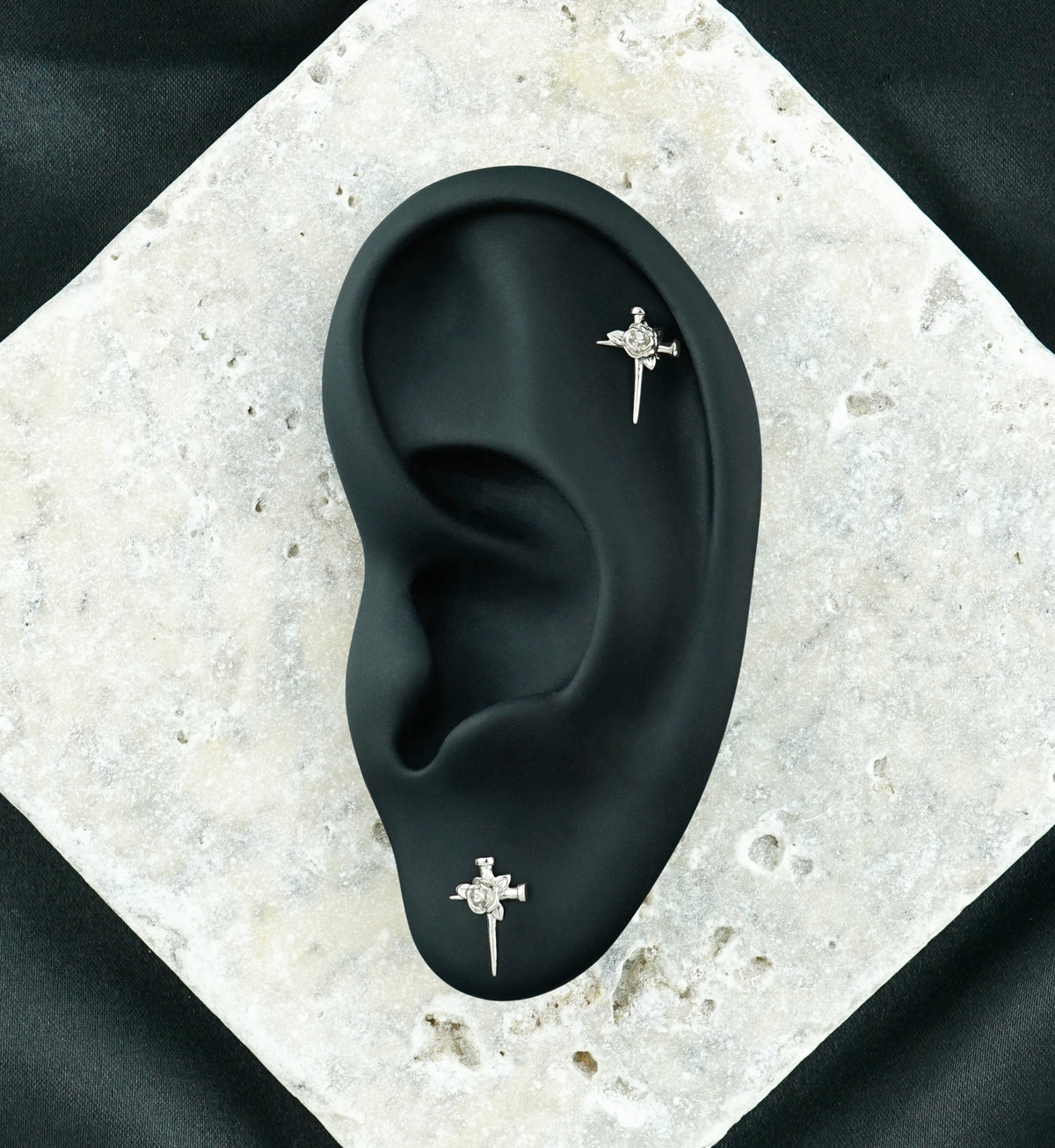 Mourning Rose Titanium Threadless Top