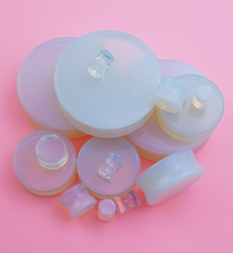 Opalite Glass Plugs