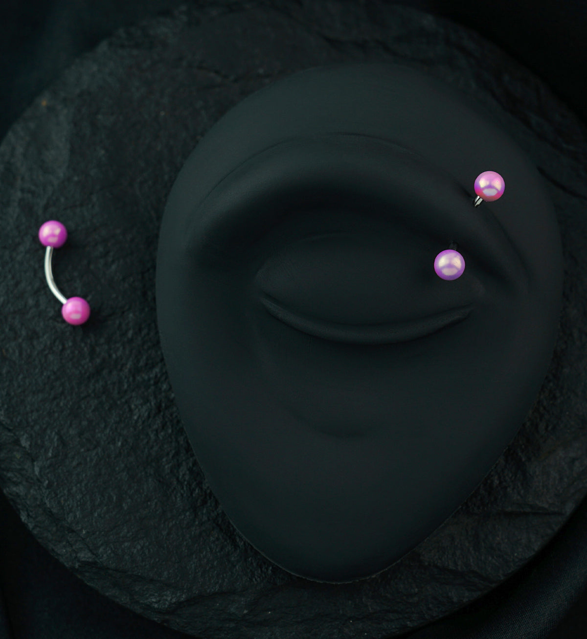 Pink Ory Stainless Steel Curved Barbell