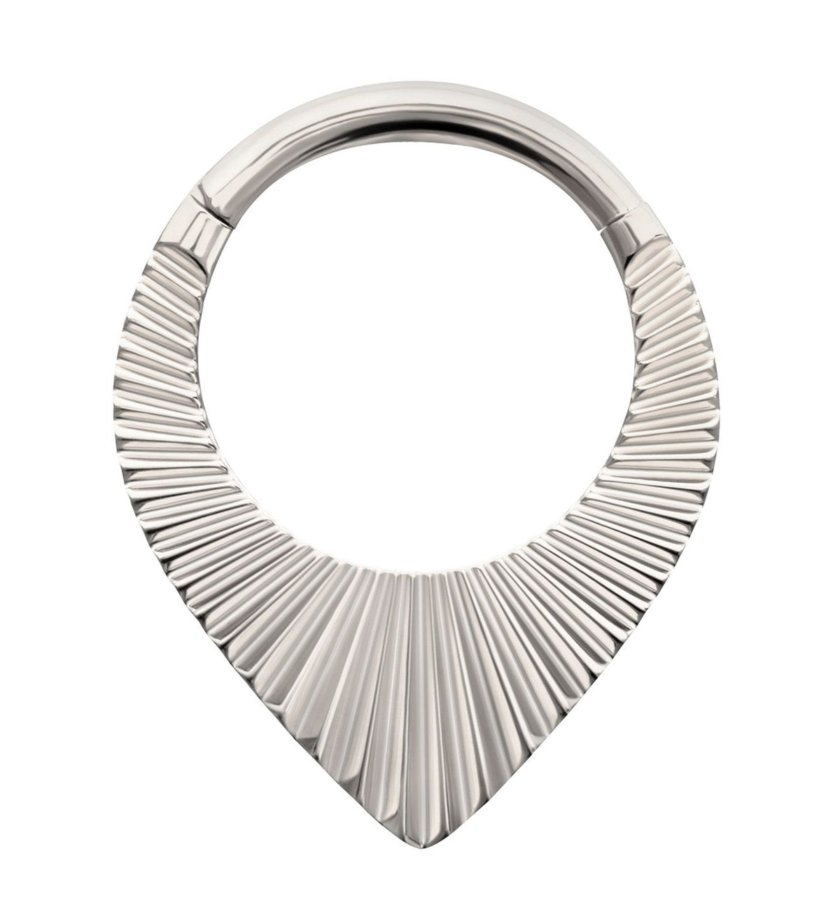 Point Corrugated Hoop Titanium Hinged Segment Ring