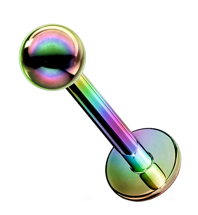 Rainbow PVD Labret Post